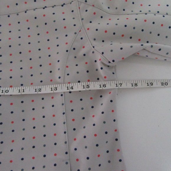 DONNA NICOLE Polka Dot Full Zip Off White Jacket - Picture 8 of 9